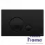 Комплект инсталляция OLI 80 Eco + подвесной унитаз Point Вега серый + кнопка смыва Globe (черная)