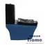 Унитаз-моноблок Emmy EY-9006 безободковый с сиденьем термопласт микролифт, черный/голубой